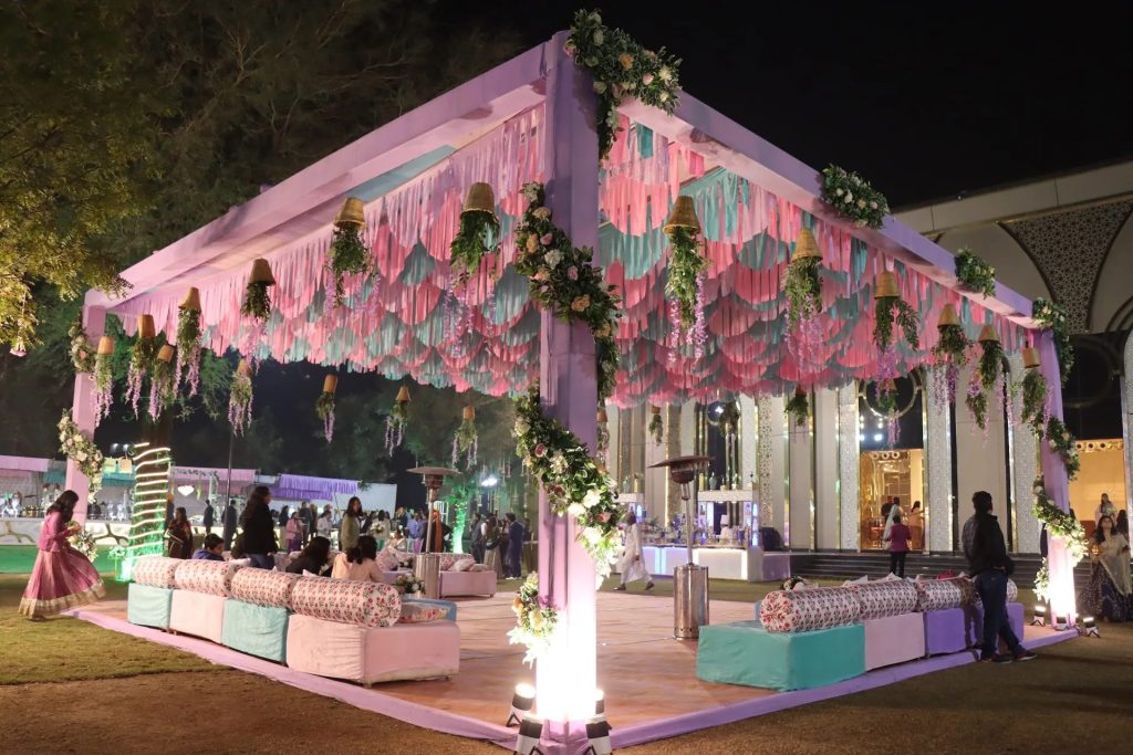 Weddings on the lawn at Jamdoli Fort, Jaipur